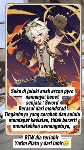 Arcon pyro versi mini#genshinimpact #shorts #clips