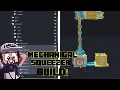 Creating a Mechanical Lucky Block Squeezer in Blockbench | Minecraft Modeling/textuing Part 1 of 2