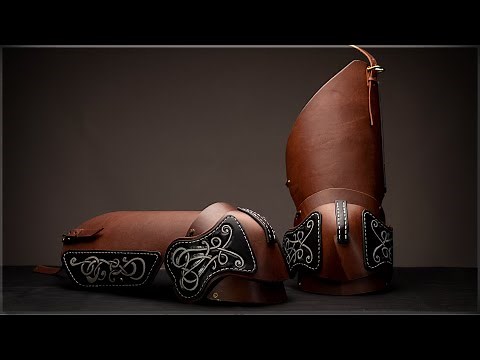 Make Leather ARMOR - Leather Leg Armor - DIY