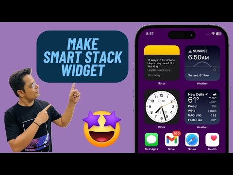 How to Create a Custom Smart Stack Home Screen Widget on iPhone
