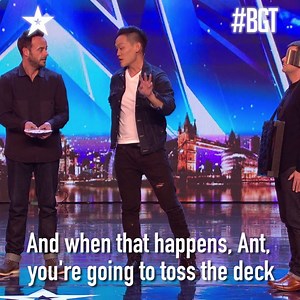 463K views · 9.8K reactions | He’s back! Asia's Got Talent Season 2 Semi-finalist, Andrew Lee Magic spotted at #AXNBGT. This time, he threw his KNIFE at hosts’ Ant and Dec  ⚠️Please do not try this at home ⚠️ Subscribe to AXN Taiwan's YouTube Channel for more amazing Britain's Got Talent performances now: bit.ly/AXNAsiaYouTube | Asia's Got Talent | Facebook