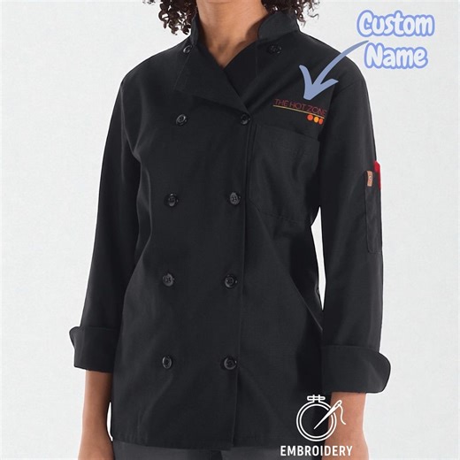 Personalized Chef Coat With Oil-block Technology, Custom Embroidered Chef Jacket, Stain Resistant Kitchen Uniform, Professional Culinary Gif - Etsy Canada