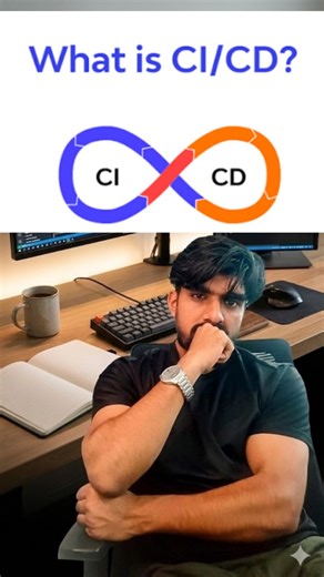 codewithmukul on Instagram: "CI/CD Pipeline explained in simple words 🚀 Code → Build → Test → Deploy This is how software reaches production faster and safer. Save this for your interview #cicd #devops #softwareengineering #programming #code"