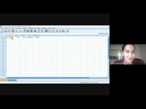 Videotutorial, IBM SPSS datos y resultados