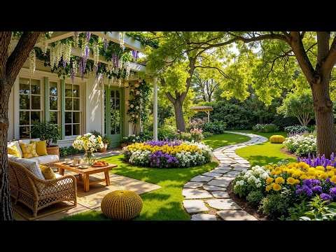 Peaceful Garden Morning Jazz 🌿 Soft Piano Music with Sunny Nature Calm for Deep Focus and Relaxation