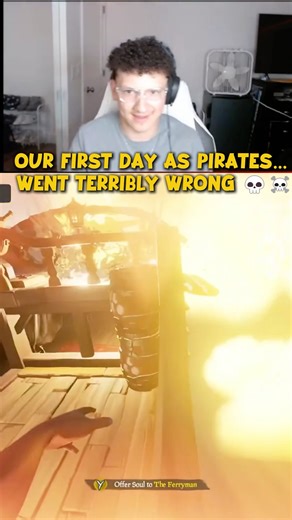 First day as pirates went terribly Wrong💀 Live on Twitch link in bio #twitchstreamer #seaofthieves