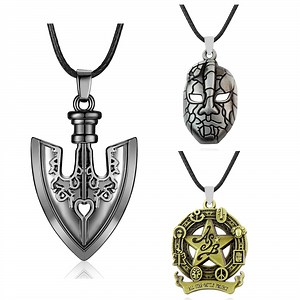 Watch 3 Pieces Stand Arrow Requiem Arrow Pendant Necklace ﹙Stand Arrow Zinc Alloy﹚ Cosplay Boy Girl Gifts on Amazon Live