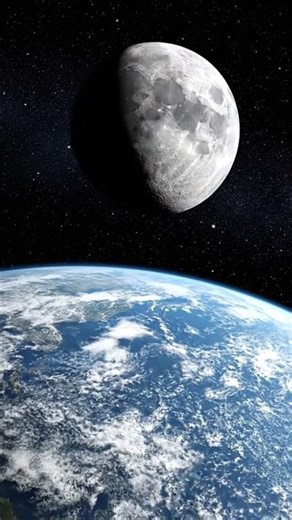 The Earth & Moon in Orbit | 4K Cinematic View | A Cosmic Dance