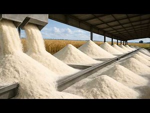 How is wheat flour made in mega factories? Industrial process step by step
