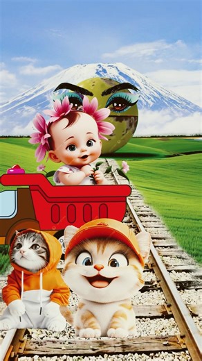 The story of a pigeon making a nest on the train and laying lots of eggs #ai #pigeon #shorts