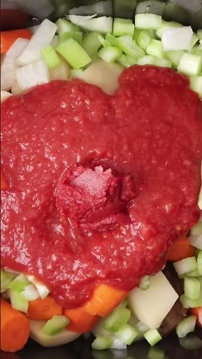 Epic Slow Cooker Pork Stew in Minutes! 🍲 #Shorts