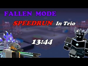 [13:44] FALLEN MODE SPEEDRUN IN TRIO || Tower Defense Simulator