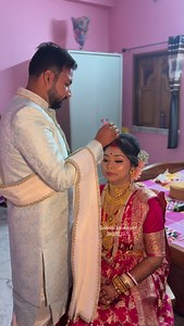 Sayan Saha & Tania Basak er reception look ....❤️ #vairal #fb #reels #kolkata #bridal #instagram #bride #followforfollowback #bridalmakeup #highlights | Suvendu's Makeover