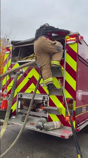 Crews on scene of a residential structure fire on Sunday, November 9, 2025. ￼