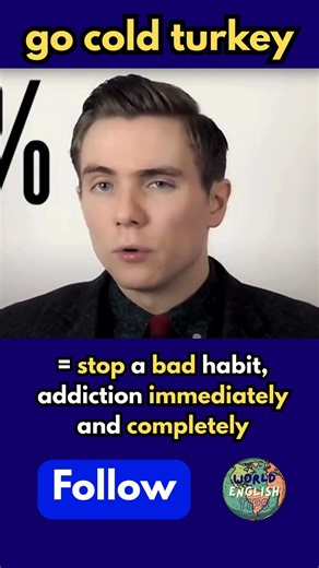 Learn English Tip 55 GO COLD TURKEY #KhangLeEnglish