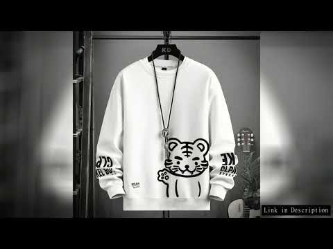 Japan Cartoon Men's Sweatshirt Hoodies Autumn Tiger Printed Long Sleeve T-shirt Fashion Men's Clothi