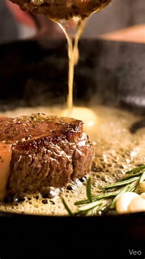 Perfect Pan-Seared Steak | Juicy Steak Food 4K #steak #tomahawksteak #steakrecipes #food #bbqfoodbee