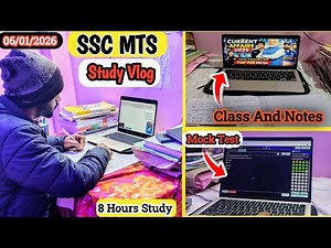 SSC MTS 2025 Preparation: 8 Hour Study Vlog | Realistic Mock Test & Quick Revision#sscmts#sscmtsexam