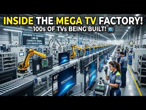 How TCL LED TVs Are Built | Modern TV Factory Tour