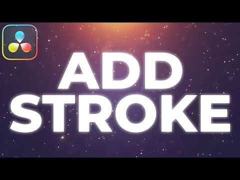 How To OUTLINE TEXT Inside DaVinci Resolve 19