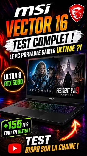 MSI VECTOR 16 ! #gaming #pcgamer #pcportable @NVIDIAFrance / ‪@MSIFrance‬ ​
