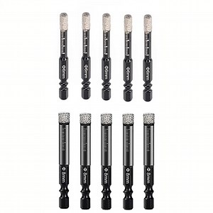 [Hot Item] 6mm/8mm Hex Shank Diamond Dry Brazed Hole Saw Cutter for Ceramic Tile Marble Granite