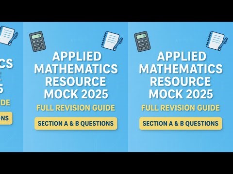 Applied Mathematics Resource Mock 2025 | Full Revision Guide for Competitive Exams | TV Mathshub