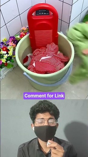 Bucket Washing Machine#MiniWasher #PortableWashingMachine #SmartLiving #HostelLife #smallfamily