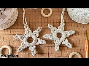 How to Make a Macrame Star Snowflake Ornament: Perfect for Christmas!