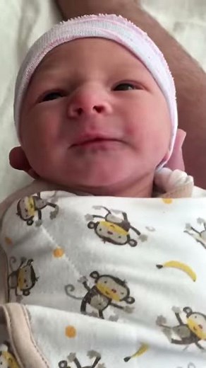 Cute Newborn Baby Sneeze