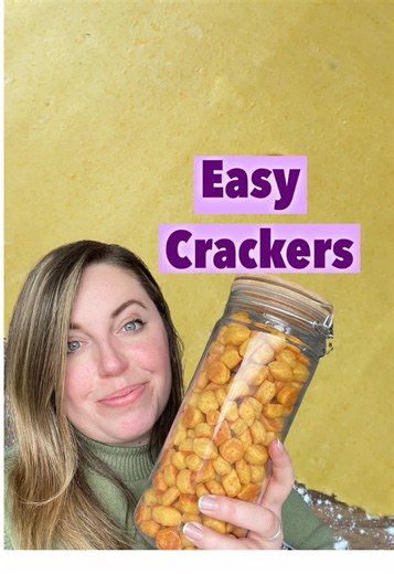 Easy 3 Ingredient Homemade Cheese Crackers Recipe