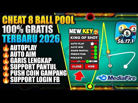 NEW KEY KOS GRATIS❗CHEAT 8 BALL POOL MOD APK TERBARU 2026 GARIS PANJANG NO ROOT