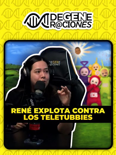 René estalla contra los Teletubbies