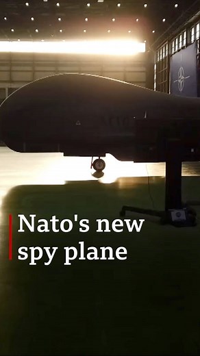 241K views · 2.3K reactions | The Nato military alliance has just received its first spy drones called Global Hawks. They’ll help commanders on the ground identify potential threats to Nato members - with one single unmanned drone able to watch over a territory the size of Poland. bbc.in/371xLIB | BBC News | Facebook