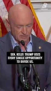 Sen. Mark Kelly on Trump: "He uses every single opportunity to divide us. And that's dangerous."