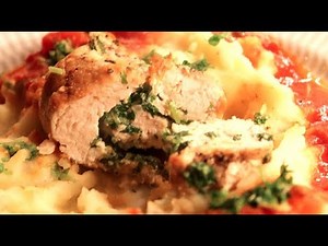 Kyllingebryst fyldt med citron/persille/hvidløg - Kyllingeroulade: Rollè di pollo - Opskrift # 189