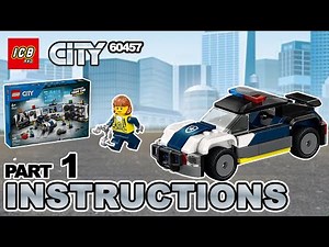 LEGO City 60457 Custom Police Car Garage – 4K Build Instructions Slideshow (Part 1 of 4)