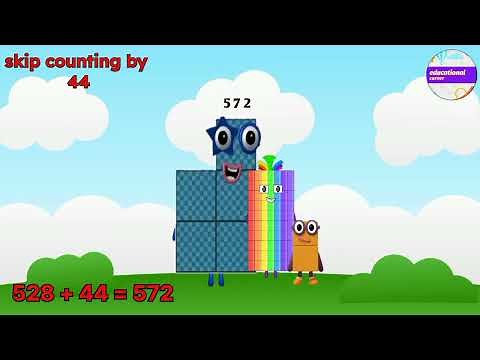 Unlock skip counting by 44 |repeated multiplication @educationalcorner110