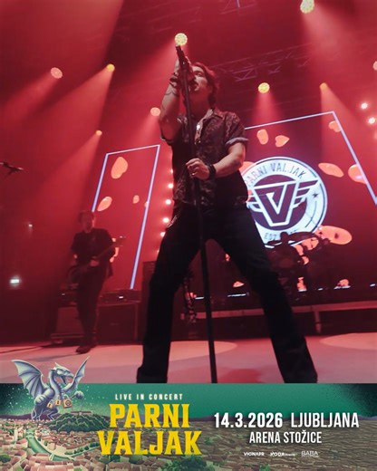 🔊 [ 2 MESECA DO SPEKTAKLA V STOŽICAH ] 🔥 PARNI VALJAK "50" V STOŽICAH ● Ljubljana, Arena Stožice ● 14.03.2026 🎟️Vstopnice online in na vseh prodajnih mestih Eventim SI 👉 bit.ly/PARNI2026 ✨ Ob svoji 50. obletnici ena največjih rock skupin v regiji napoveduje veličasten koncert v Areni Stožice! 🤘 Na turneji “50” je legendarni Parni Valjak že razprodal največje arene po regiji – med njimi Areno Zagreb in Areno Pula – zdaj pa prihaja tudi v Slovenijo, v največjo koncertno areno v državi! 🇸🇮 �