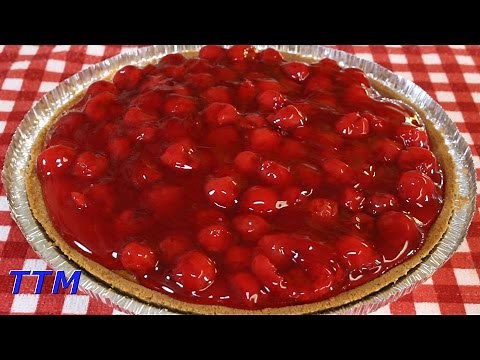 Easy Cherry Cheesecake Recipe using a Pre-Made Graham Cracker Pie Crust