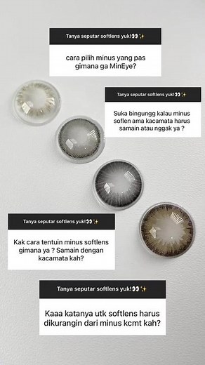 Cara Menentukan Ukuran Minus Softlens untuk Penglihatan Jelas