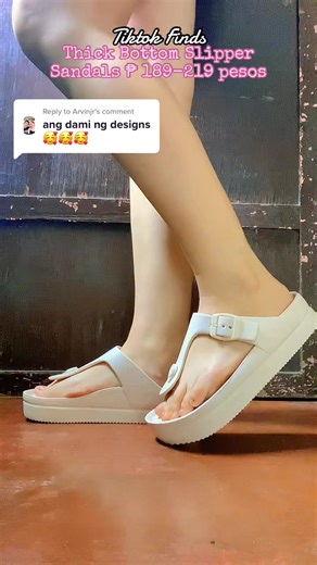 Replying to @Arvinjr 📌 ₱ 189-219 pesos🔥FREESHIPPING. Affordable Thick Bottom Slipper Sandals ✨ Super gaan nya talaga suotin at napaka komportable kaya gustong gusto ko din to! 💖 10/10. What u see is what u get! 💯❤️ #fyp #norelynrosal #foryou #foryoupage #tiktokbudolfinds #miranoslipper #thickbottomsandals #platformsandals #comfysandals #affordablesandals #trendysandals #sandalsrecommendations