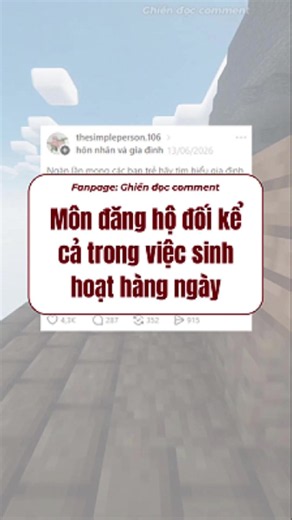 Môn đăng hộ đối kể cả sinh hoạt hàng ngày #thread #threadsvietnam #threads #ghiendoccomment