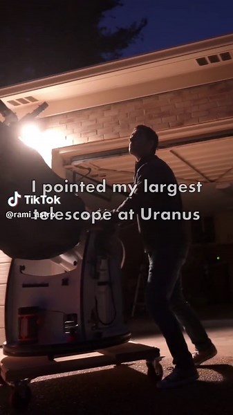 Exploring Uranus Through a Powerful Telescope