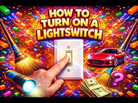 HOW TO TURN ON A LIGHTSWITCH (EASY 💯)!!