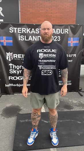 Hafþór Júlíus Björnsson on Instagram: "Icelands Strongest Man 2023 live on my YouTube channel. Comp starts in roughly 50minutes and first event will be log for max followed by deadlift for reps."