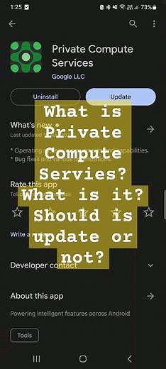 What is Android Private Compute Services on Play Store?