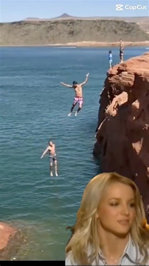 Jumping off cliffs with your brother #cliff #jump
