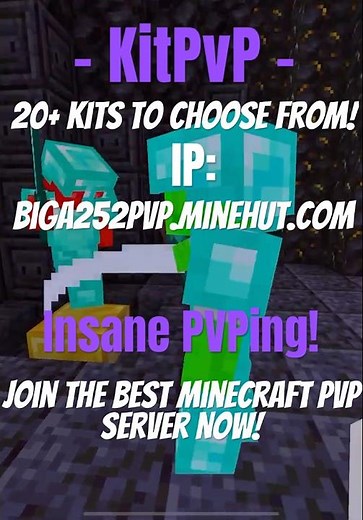 Join this awesome new Minecraft server NOW! KitPvP! #kitpvp #minecraft #minecraftserver #pvp
