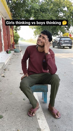 Girls thinking vs boys thinking 🤔 #funny #shorts #comedy 🤣🤣